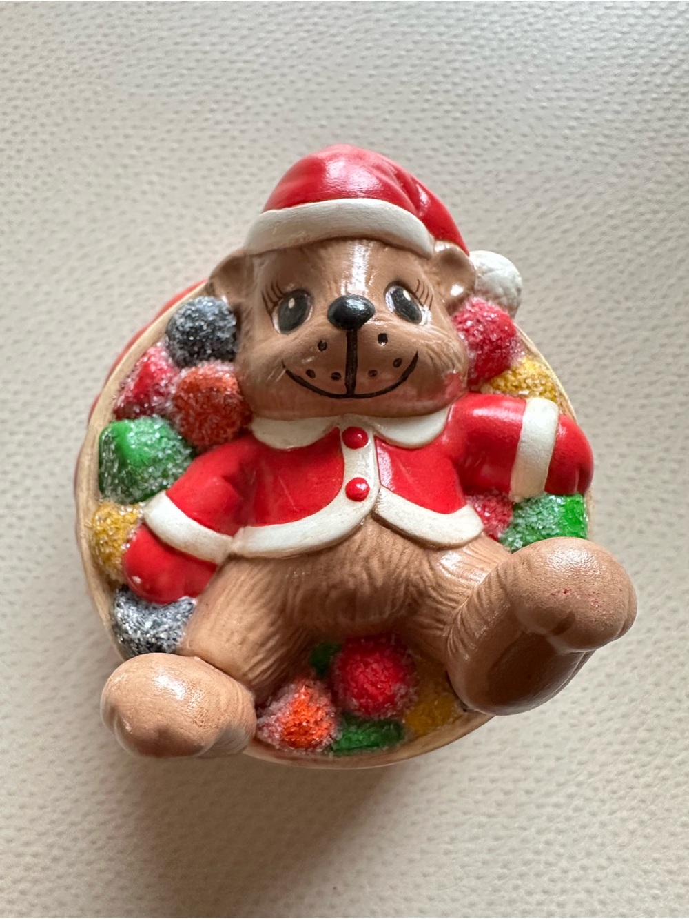Vintage Dona’s Mold Bear Sugar Candy Trinket Dish 1986/87